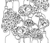 Coloriage Les charmantes fleurs du printemps