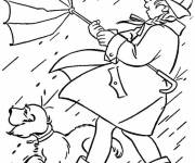 Coloriage Les premiers jours du printemps sont pluvieux