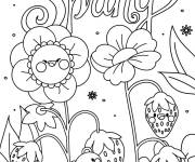 Coloriage Page de coloriage de Printemps