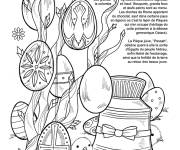 Coloriage P&acirc;ques printemps