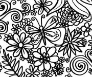 Coloriage Printemps anti-stress