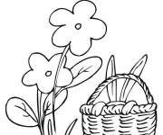 Coloriage Printemps joyeux