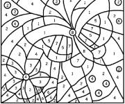 Coloriage Printemps magique par num&eacute;ro