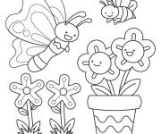Coloriage Printemps maternelle