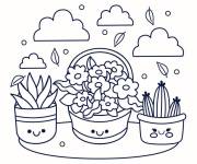Coloriage V&eacute;g&eacute;tation du printemps