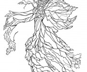 Coloriage Arbre Automne Artistique
