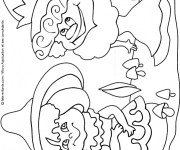 Coloriage Automne facile &agrave; d&eacute;corer