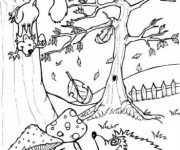 Coloriage Saison Automne 45