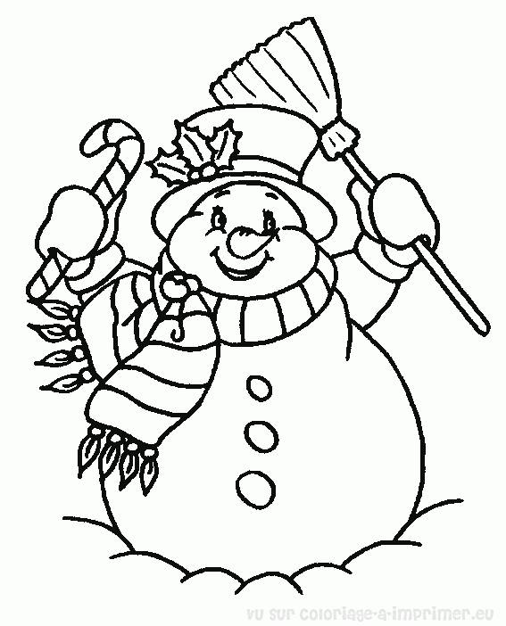 Coloriage Saison Hiver gratuit à imprimer