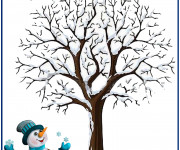 Coloriage Hiver colori&eacute;