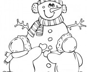 Coloriage et dessins gratuit Hiver et Neige à imprimer