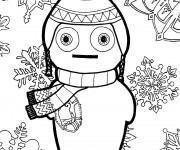 Coloriage Hiver Flocon de neige