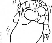 Coloriage Hiver Froid dessin gratuit à imprimer