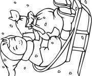 Coloriage et dessins gratuit Hiver Noël à imprimer