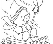 Coloriage et dessins gratuit Saison Hiver pour enfant à imprimer