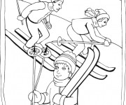 Coloriage Sport en Hiver