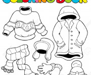 Coloriage V&ecirc;tements &agrave; colorier et d&eacute;couper