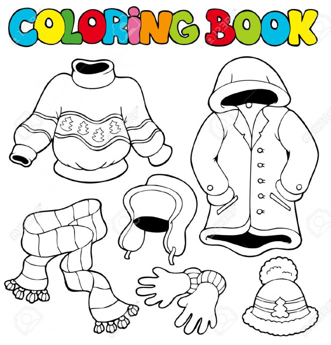 Coloriage et dessins gratuits Vêtements à colorier et découper à imprimer