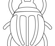 Coloriage et dessins gratuit Dessin Scarab&eacute;e à imprimer