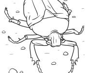 Coloriage Insecte Scarab&eacute;e terrestres en ligne