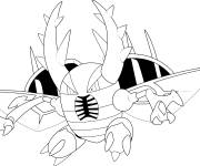 Coloriage M&eacute;ga-Scarabrute Pokemon