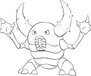 Coloriage Pok&eacute;mon Scarab&eacute;e