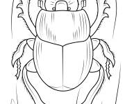 Coloriage Scarab&eacute;e bousier