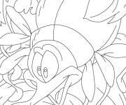 Coloriage scarab&eacute;e drole dans la nature