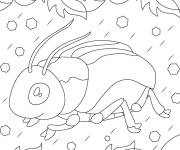 Coloriage Scarab&eacute;e mignon kawaii