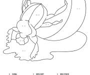 Coloriage Scarab&eacute;e num&eacute;rot&eacute;