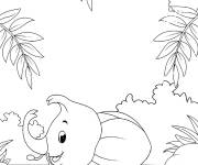 Coloriage Scarab&eacute;e rhinoc&eacute;ros
