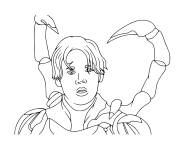 Coloriage Super h&eacute;ros en style de Scarab&eacute;e 
