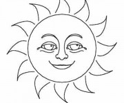Coloriage Le beau Soleil