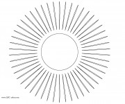 Coloriage Rayons solaires en ligne
