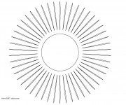 Coloriage Rayons solaires en ligne