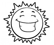 Coloriage Soleil en bon humeur