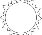 Coloriage Soleil vue de terre