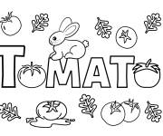 Coloriage Carte de v&oelig;ux sur le theme de Tomate