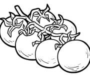 Coloriage Cerises Tomate