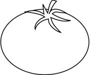 Coloriage Choisis la couleur rouge pour cette tomate