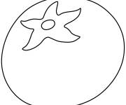 Coloriage Colorie la tomate en rouge