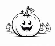 Coloriage et dessins gratuit Des tomates avec des yeux et des dents kawaii à imprimer