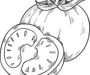 Coloriage Des tomates pour la salade