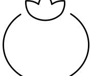 Coloriage Emoticon tomate