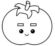 Coloriage Fruit kawaii mignonne