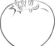 Coloriage Image tomate &agrave; imprimer