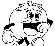 Coloriage Monsieur Tomate de bande anim&eacute;
