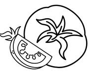 Coloriage Photo de tomate sans couleurs