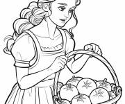 Coloriage R&eacute;colte de tomates