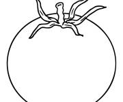 Coloriage Tomate bien ronde